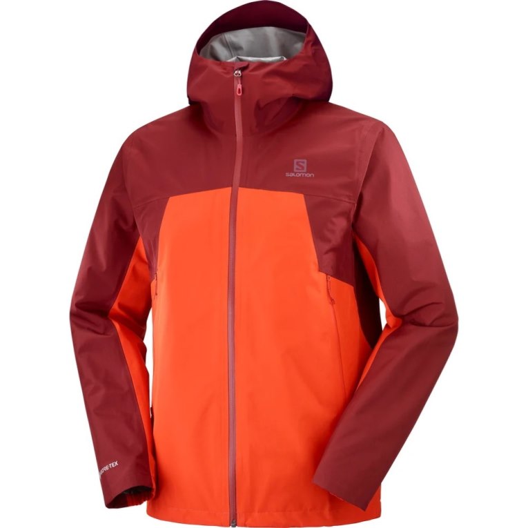 Chaquetas Shell Salomon Outline GTX 2.5 Layers Impermeables Hombre Rojos | MX BJKG573